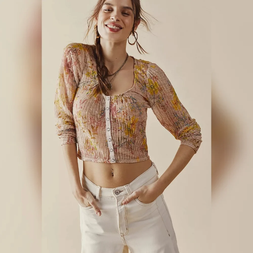 NWT Free People Angelina Top